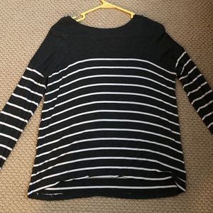 Striped grey/white sweater